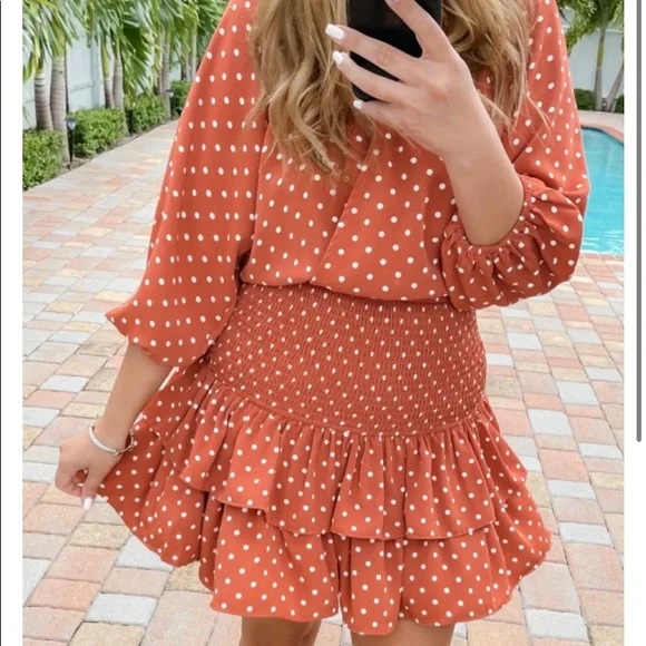 Boutique Polka Dot Dress - Picture 2 of 4